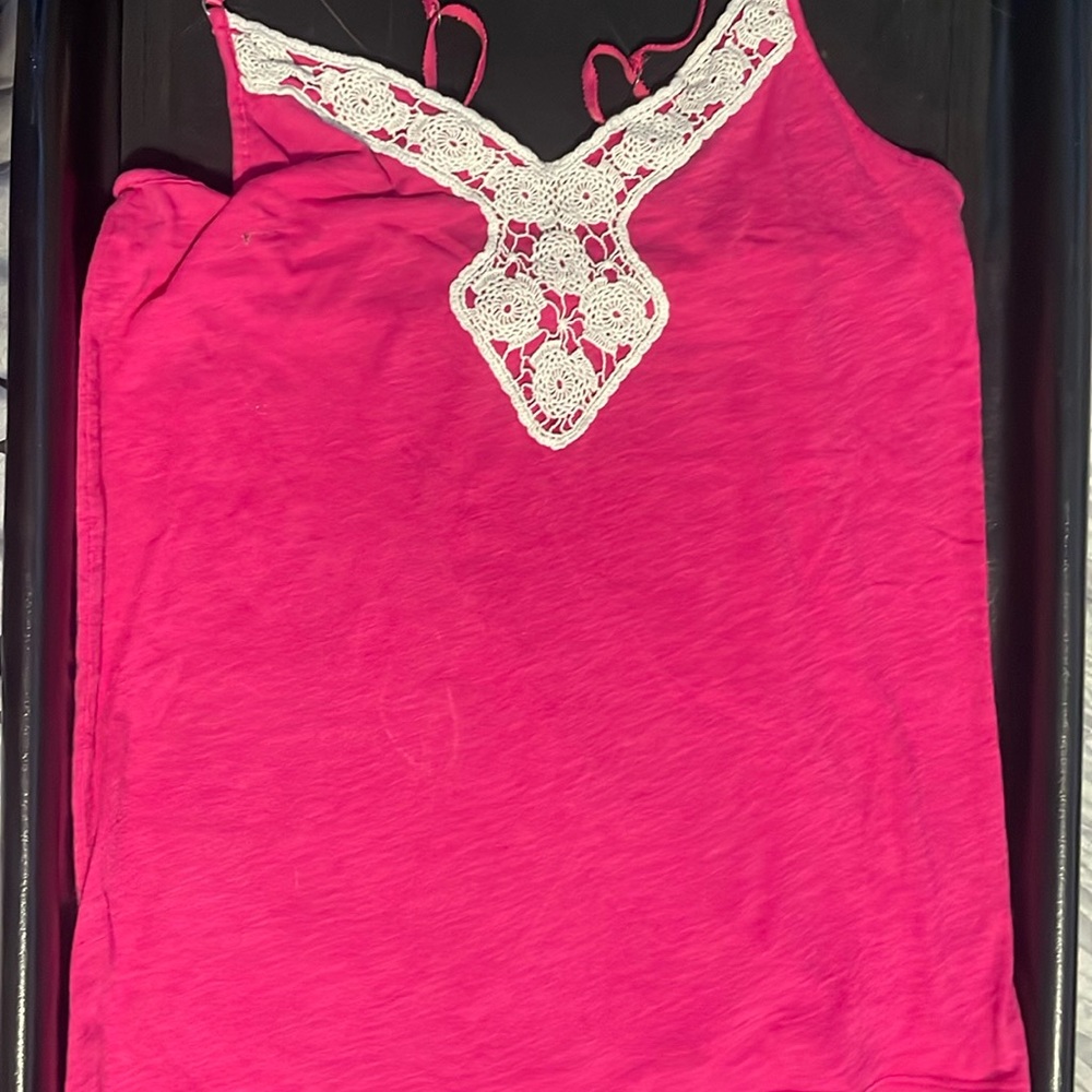 pink lace cami